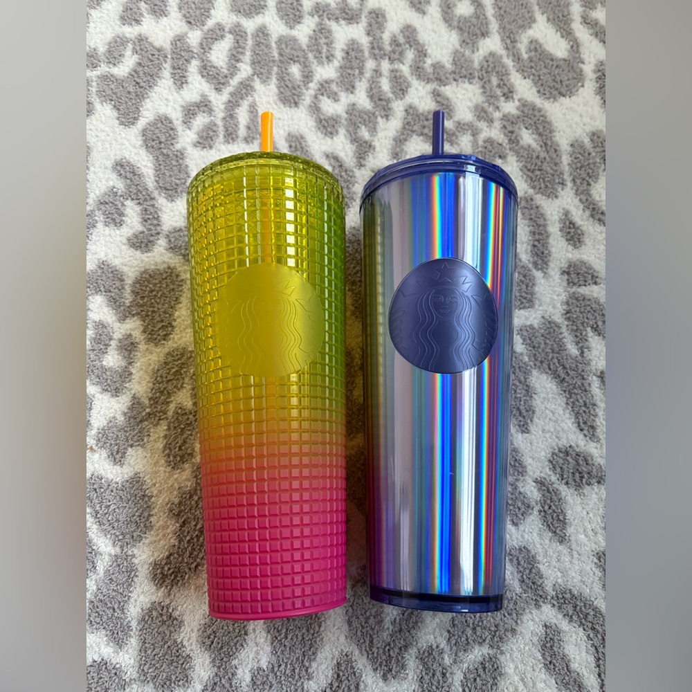 2 starbucks tumblers (selling together)